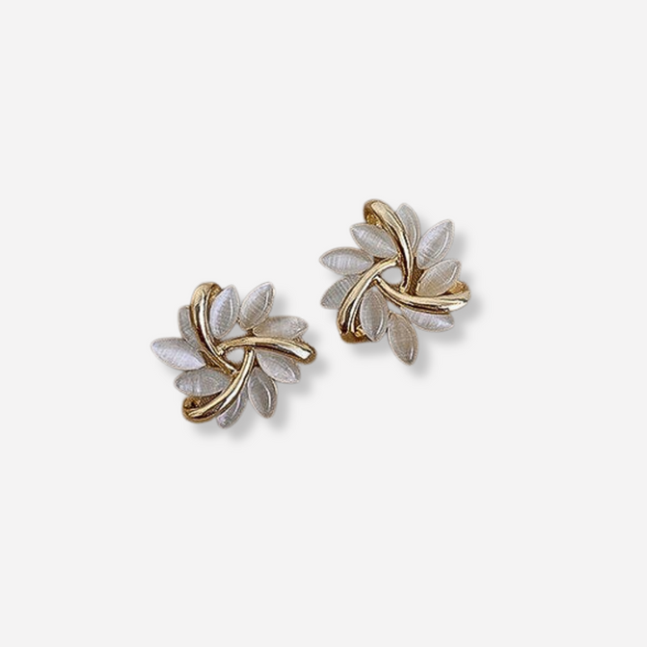 Sonja Luxe White Opal Earrings