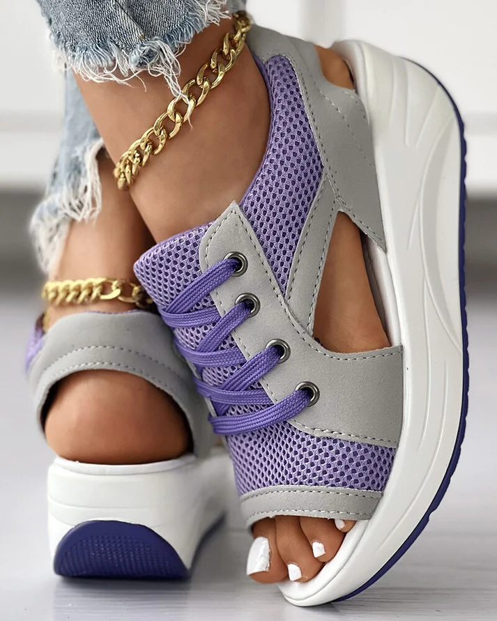 Belinda | Sporty Sneaker Wedge Sandal