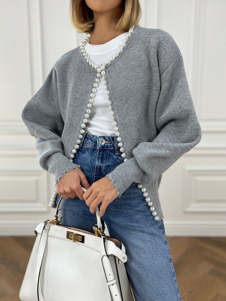 Olivia - Chic Pearl Cardigan