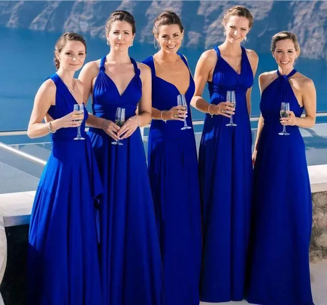 Lacie - Stylish Infinity Bridesmaid Floor-Length Dress