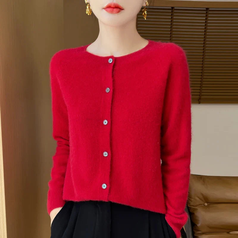 Aline - Cozy Wool Cardigan