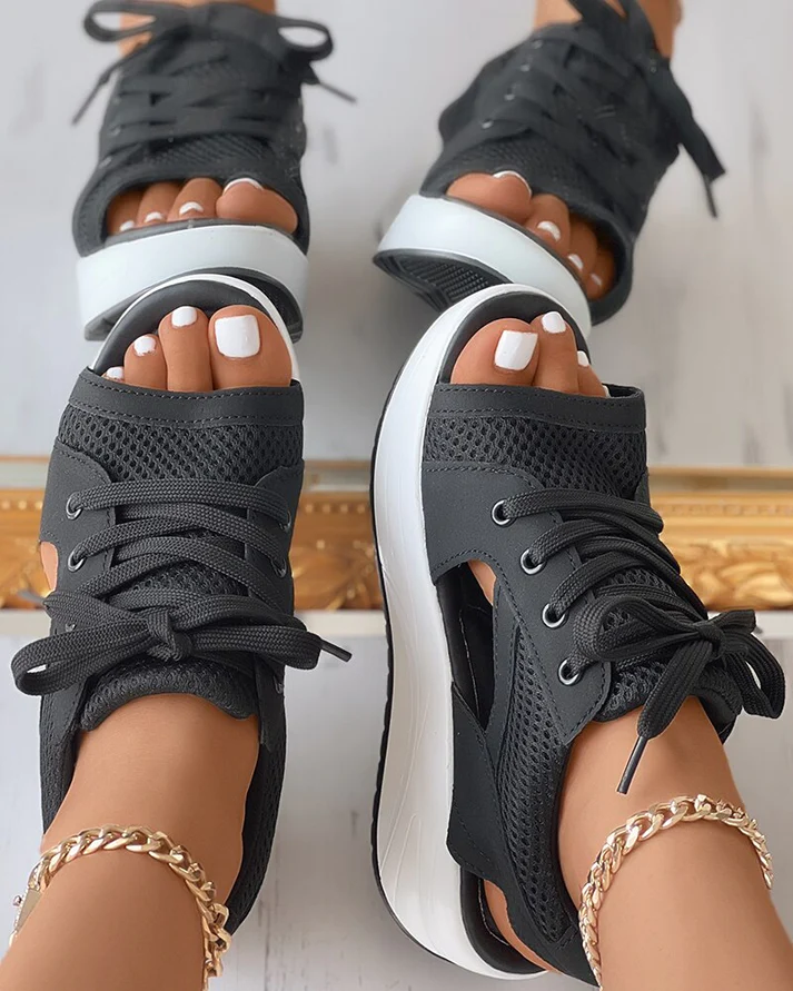 Belinda | Sporty Sneaker Wedge Sandal